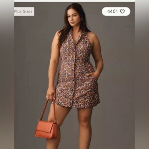 Anthropology Amelia Collared Mini Dress